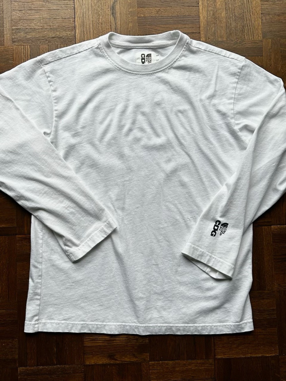 Comme Des Garcons x The North Face White Long Sleeve T Shirt Mens Sz medium
